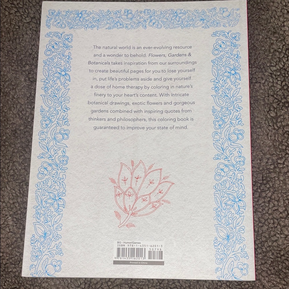 Color and Create Flowers Coloring Book - Picture 2 of 6